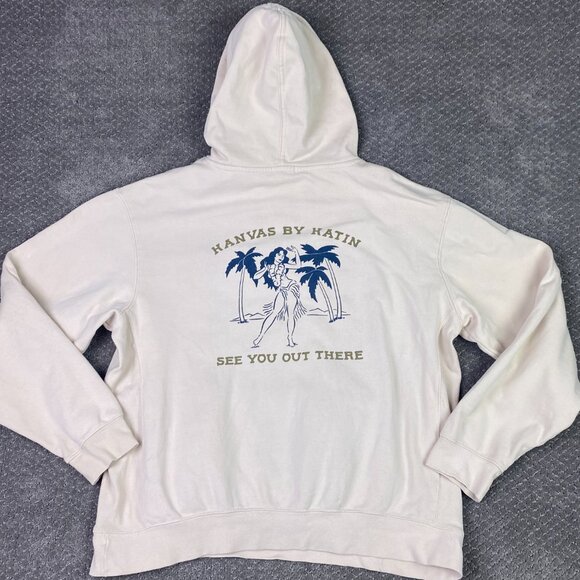 Kanvas By Katin Hoodie Men's Large Hula Girl Hawaii See You Out There sweatshirt - Picture 1 of 11
